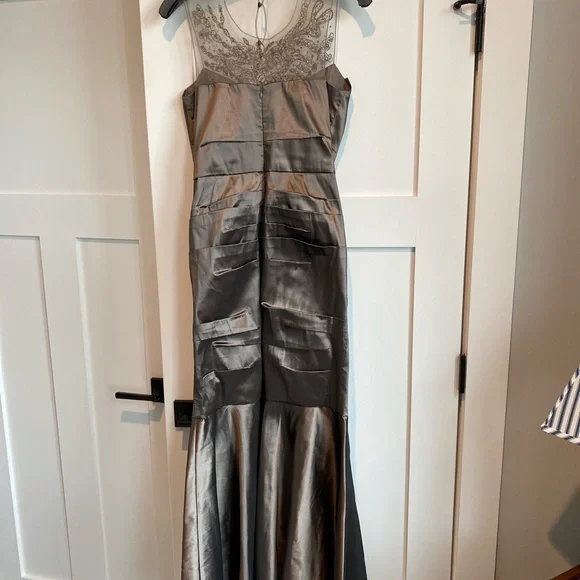 Teri Jon Bronze Formal Gown, Size 10 altered to size 6. - Picture 3 of 10